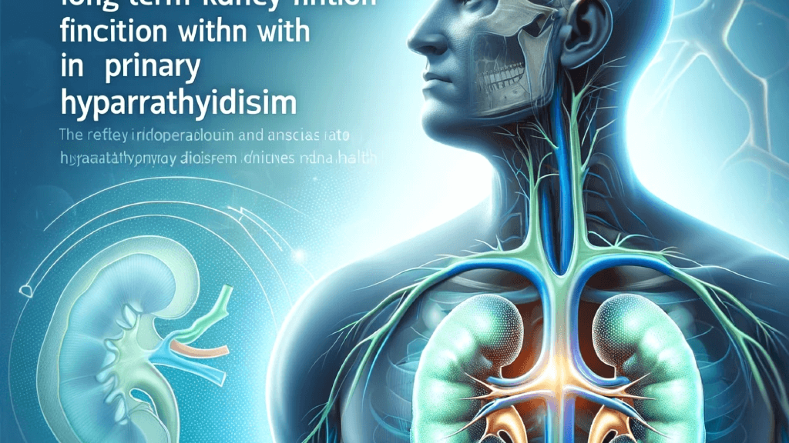 DALL·E 2023-11-19 14.29.35 - A professional and educational image for a medical social media post about the effect of parathyroidectomy on long-term kidney function in patients wi