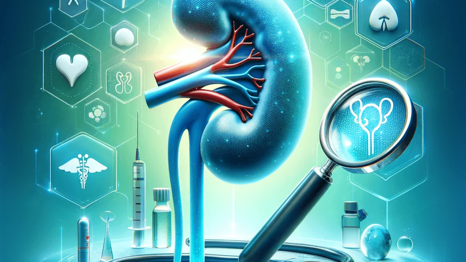 DALL·E 2023-11-19 14.30.29 - An engaging and informative image for a medical social media post about chronic kidney disease (CKD) screening. The image should visually represent th