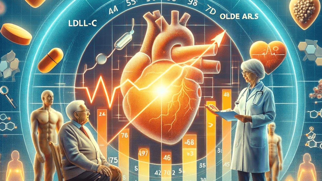 DALL·E 2023-11-19 14.35.45 - An image representing the relationship between age and statin treatment response, highlighting how older adults may experience a greater reduction in