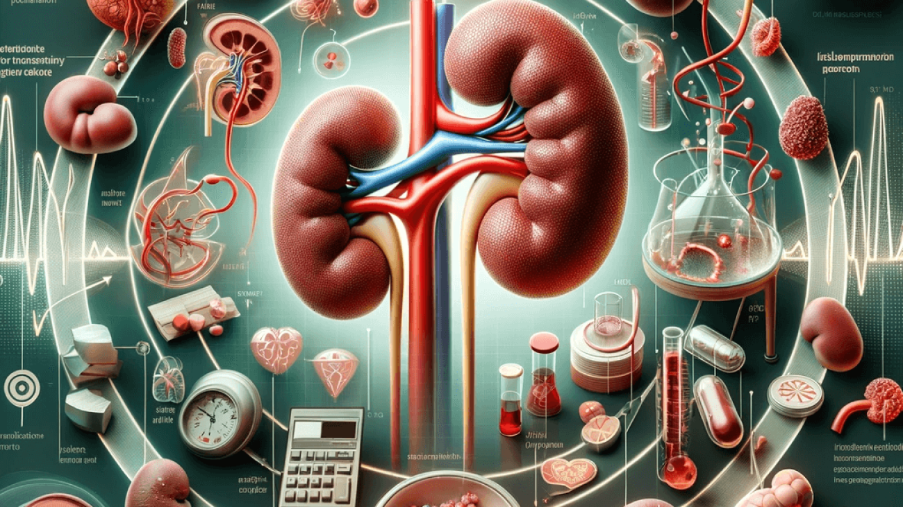 DALL·E 2023-11-19 14.45.58 - An image representing the relationship between acute kidney injury (AKI) and the progression of chronic kidney disease (CKD), highlighting the less se (1)