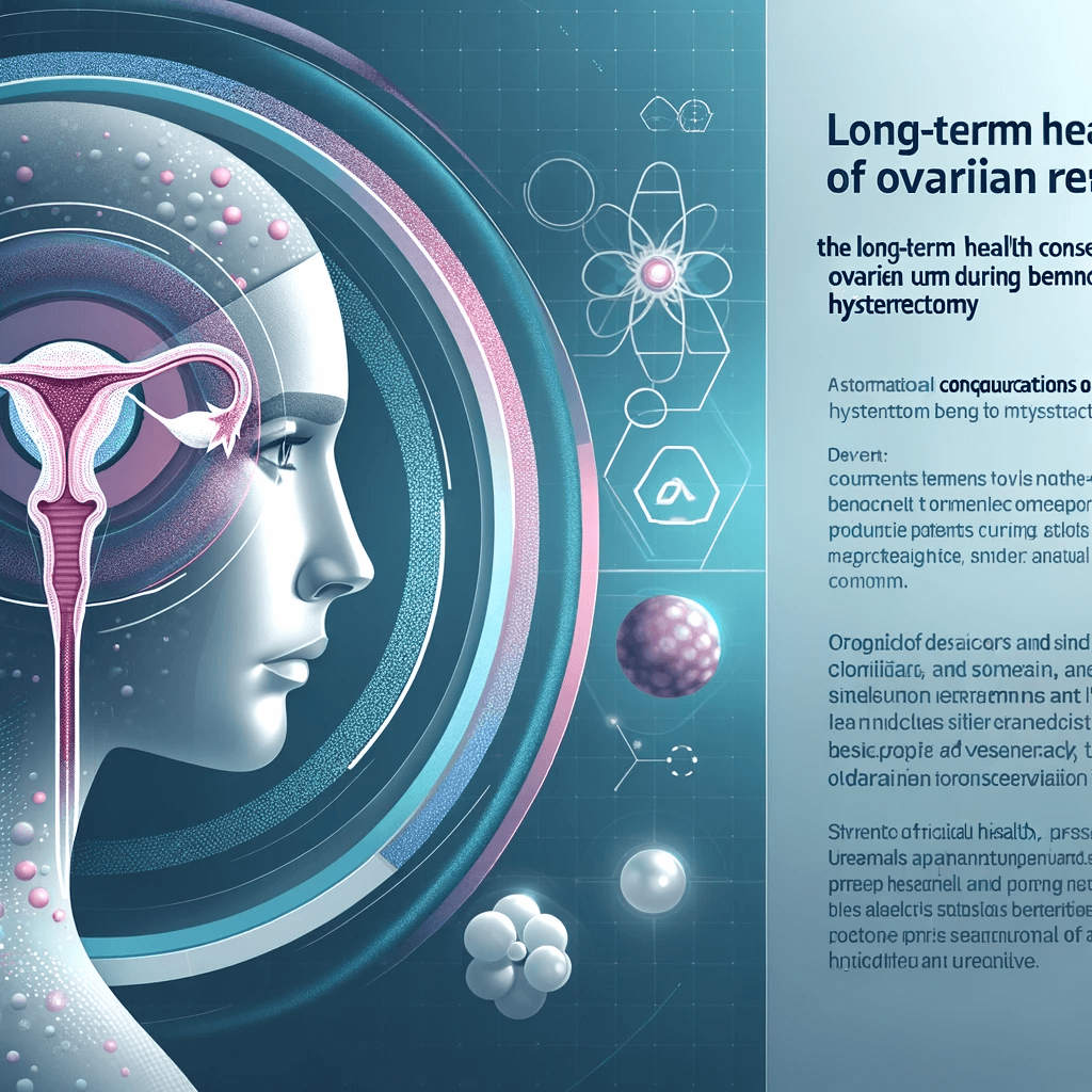 DALL·E 2023-11-19 14.29.29 - An informative and professional image for a medical social media post about the long-term health consequences of ovarian removal during benign hystere