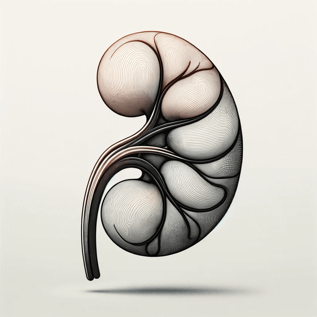 DALL·E 2024-01-31 22.36.21 - A minimalist and artistic image depicting the concept of kidney health and screening. The image includes a stylized, professional drawing of a kidney (1)