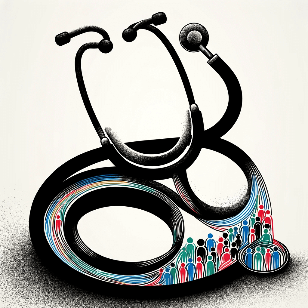 DALL·E 2024-01-31 22.55.16 - An artistic and minimalistic illustration focusing on the theme of racial bias in medical evaluations. The image should feature a single, prominent st (1)