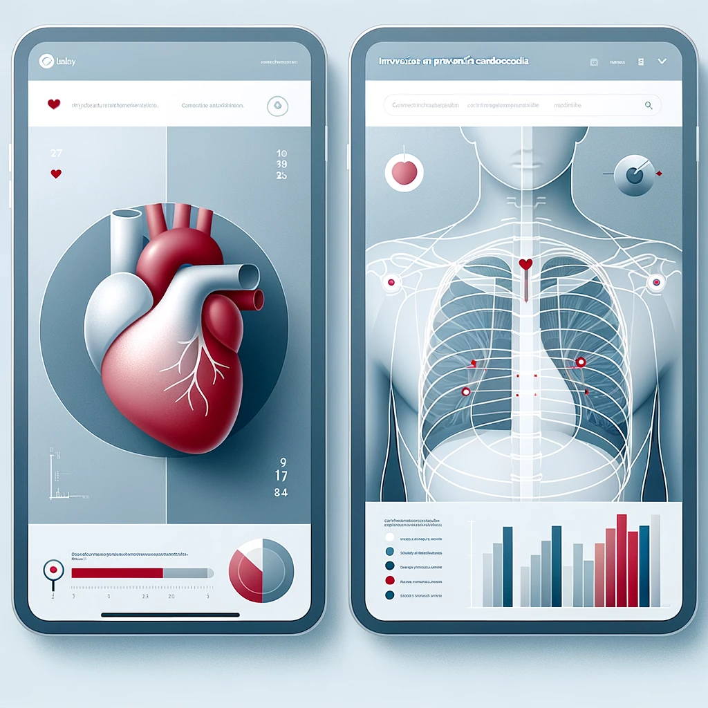 DALL·E 2024-05-11 17.00.30 - A minimalist and professional image for a Facebook post about cardiovascular risk prediction using chest radiographs. Background_ Soft tones of light