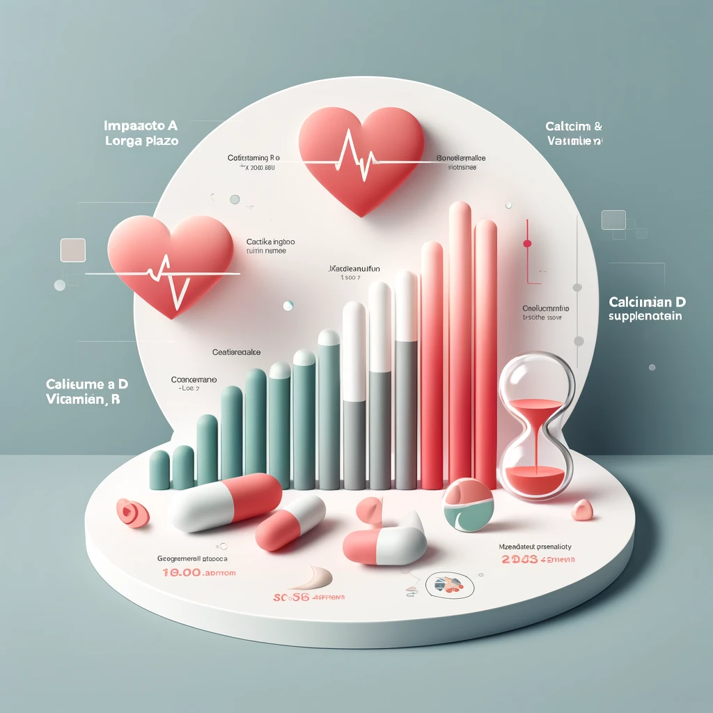 DALL·E 2024-05-11 17.23.07 - A professional and educational image for a Facebook post about the long-term impact of calcium and vitamin D supplementation on health in older women